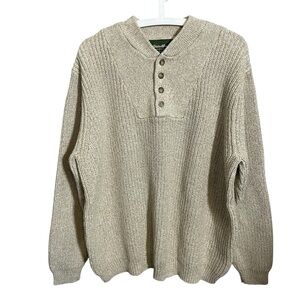 Eddie Bauer Heritage Vintage Sweater Heavy Cable Knit chunky